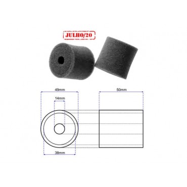 ESPUMA PARA FILTRO AR DUPLA PARA LINHA HPI SAVAGE 49X50MM 1 PEÇA HPI 87198 87204 LHP 1066